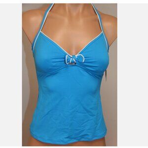 NWT Ralph Lauren Swimsuit Tankini Top Sz XS or S BLU Halter
